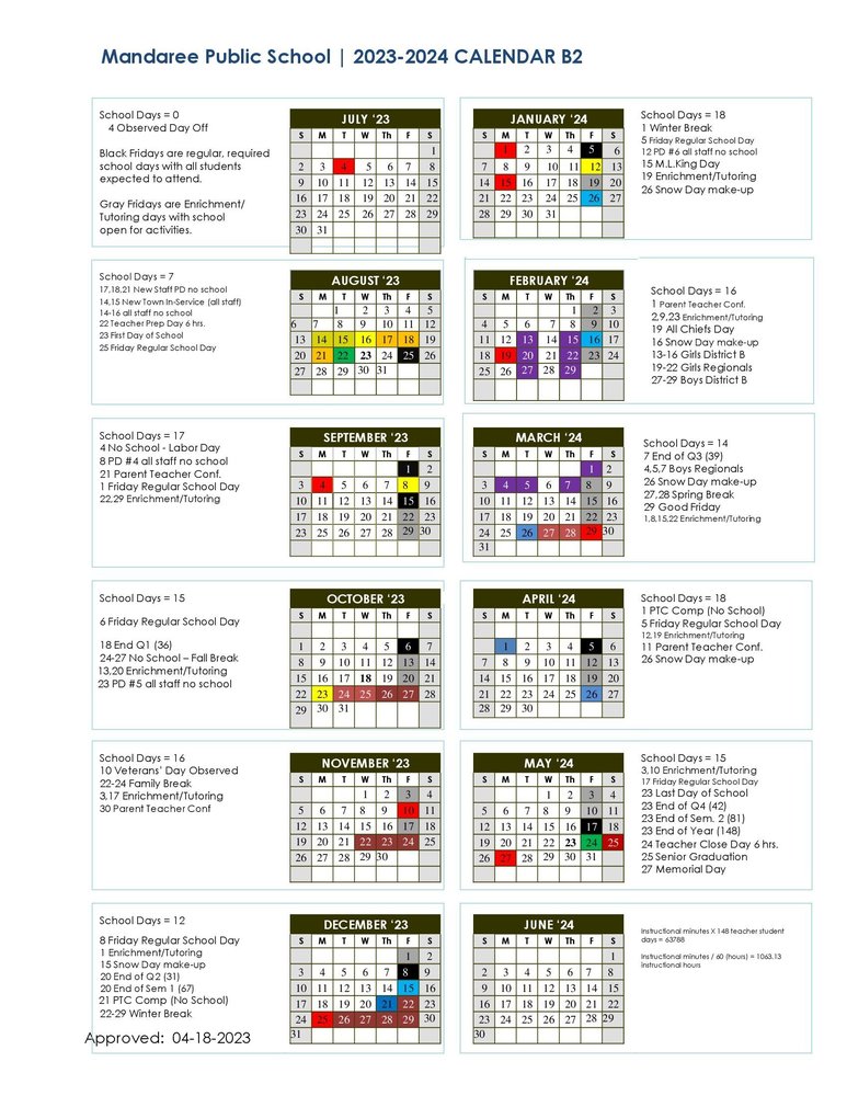23-24 School Calendar